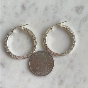 Elegant Silver Hoop Earrings